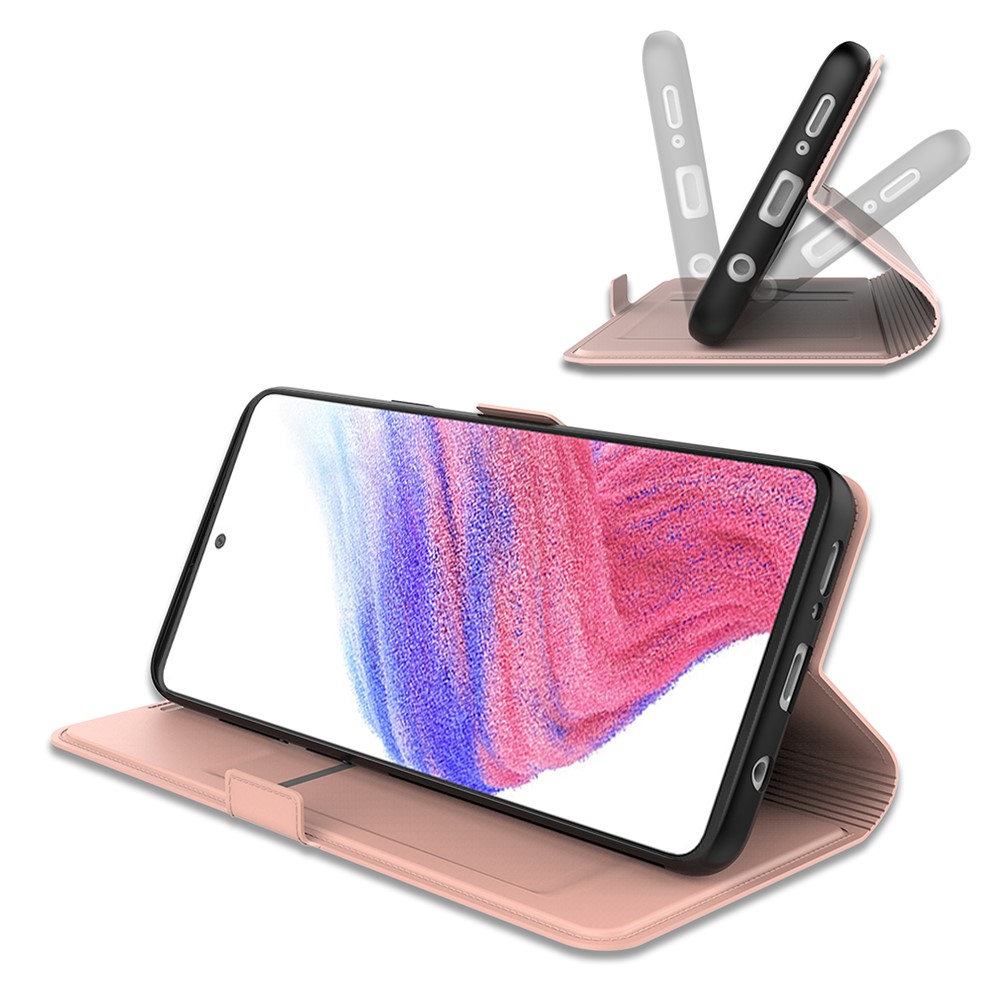 Samsung Galaxy A25 5G Fodral Slim Läder Roséguld