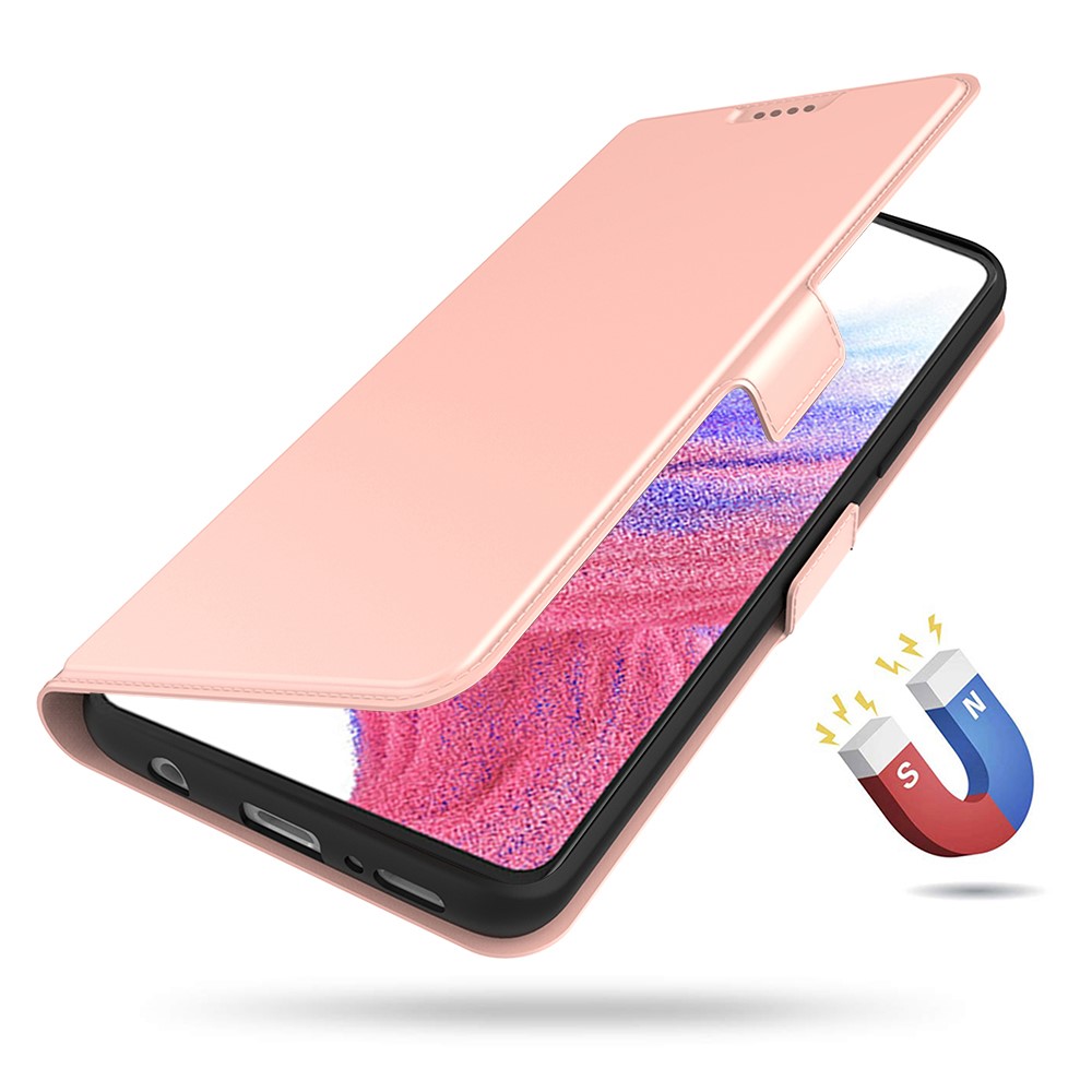 Samsung Galaxy A25 5G Fodral Slim Läder Roséguld