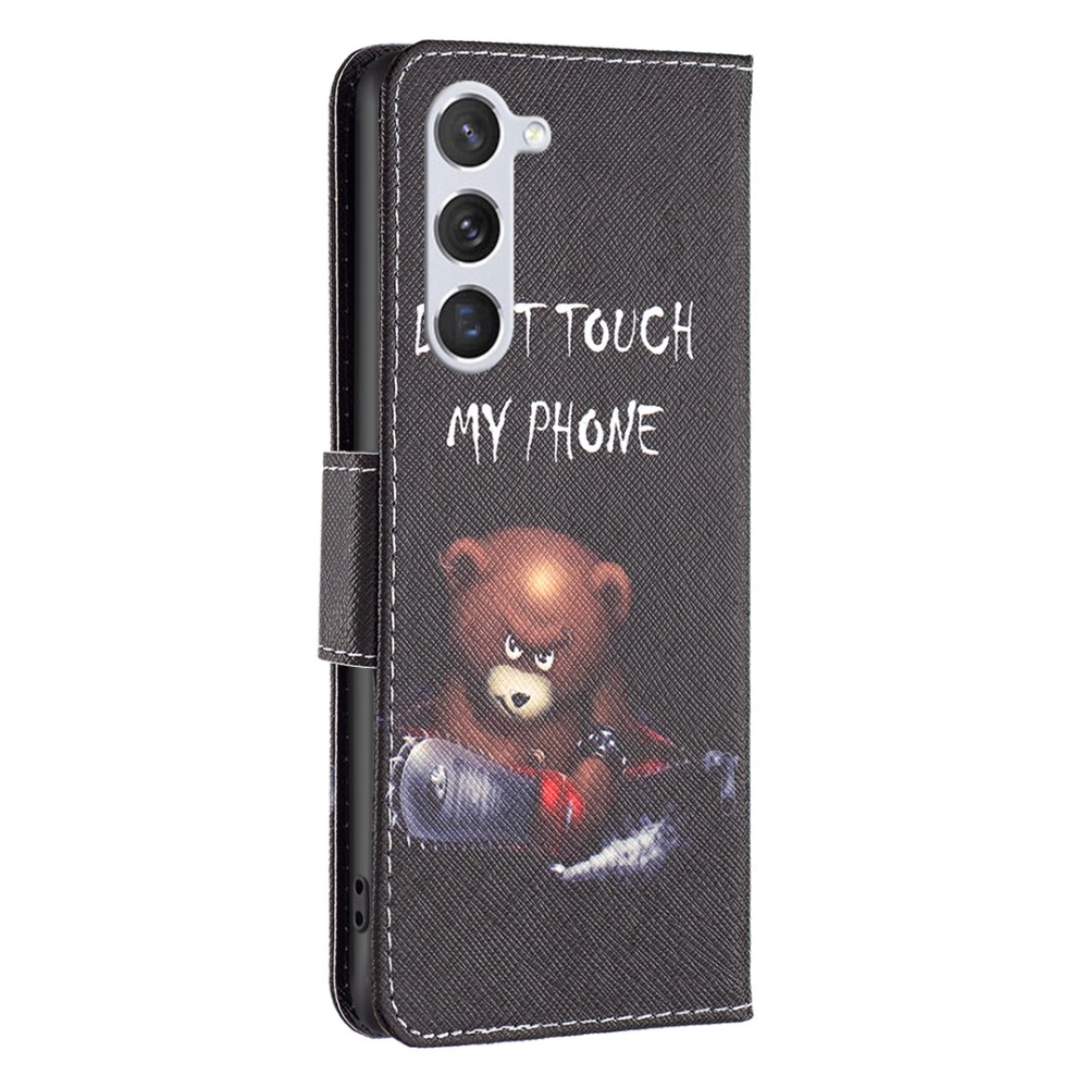 Samsung Galaxy S24 Fodral Med Tryck Dont Touch Bear