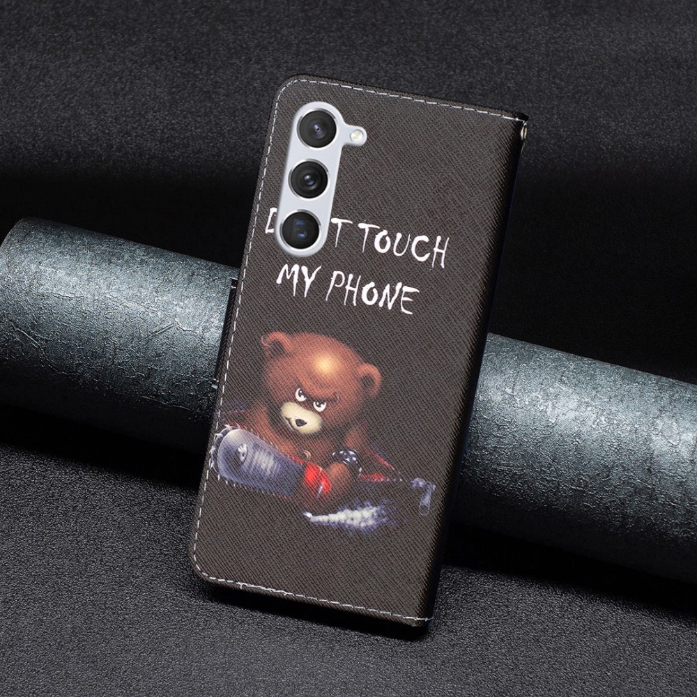 Samsung Galaxy S24 Fodral Med Tryck Dont Touch Bear