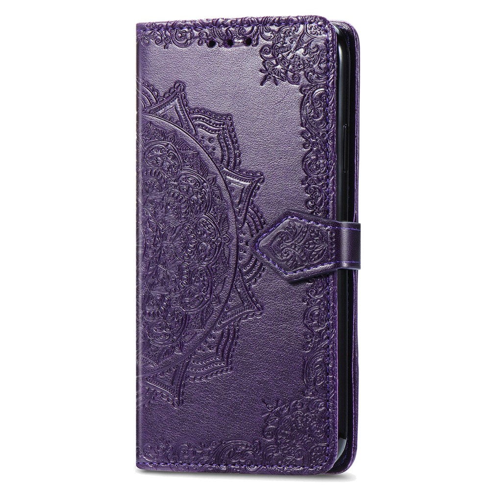 Samsung Galaxy S24 Fodral Mandala Tryck Lila