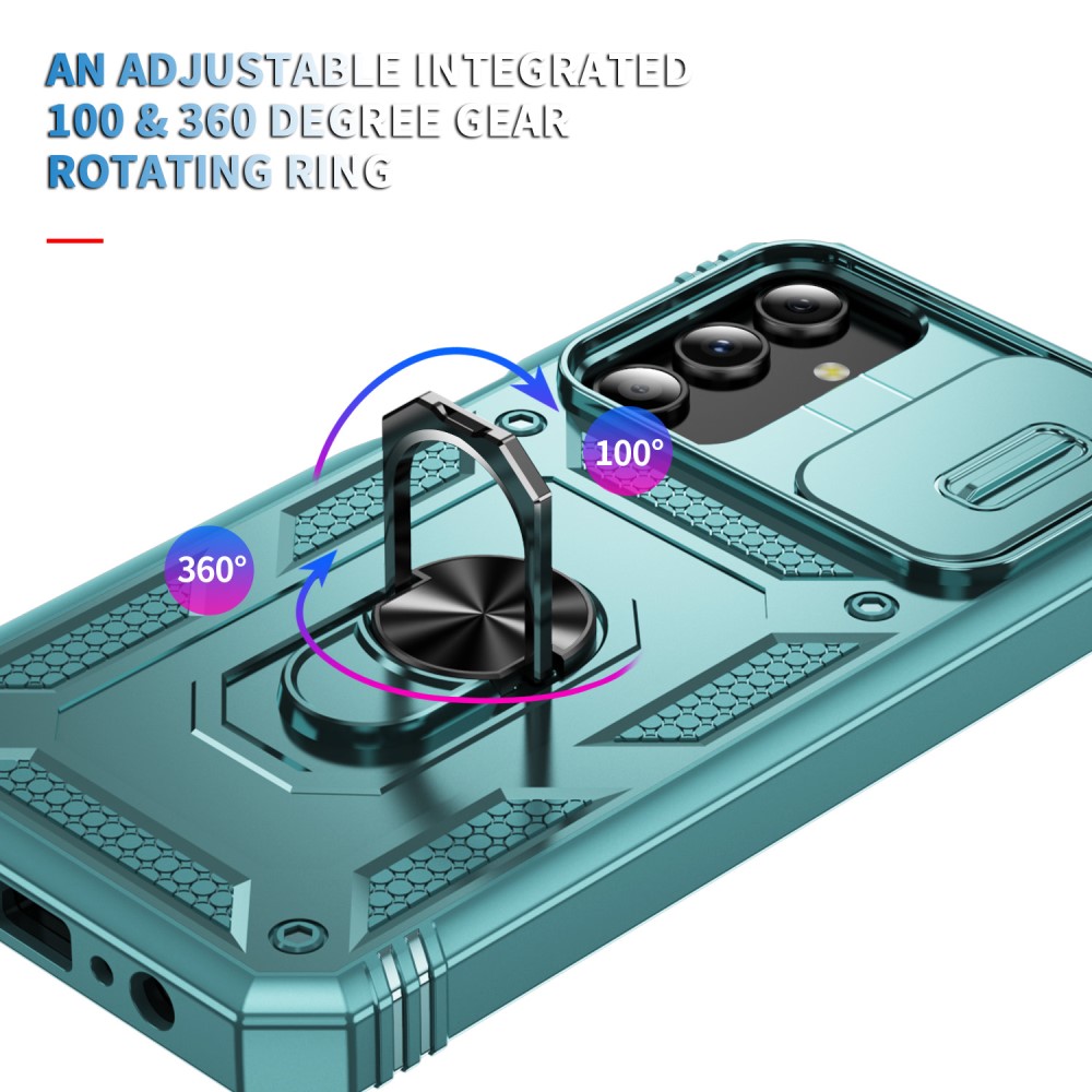Galaxy S24 Plus Skal CamShield Ring Hybrid Armor Gr/Grn