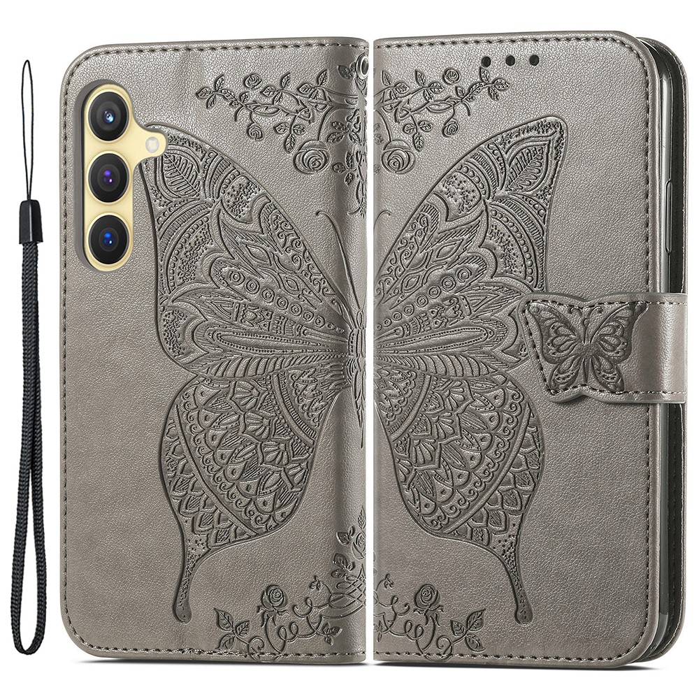 Samsung Galaxy S24 Plus Fodral Big Butterfly Gr