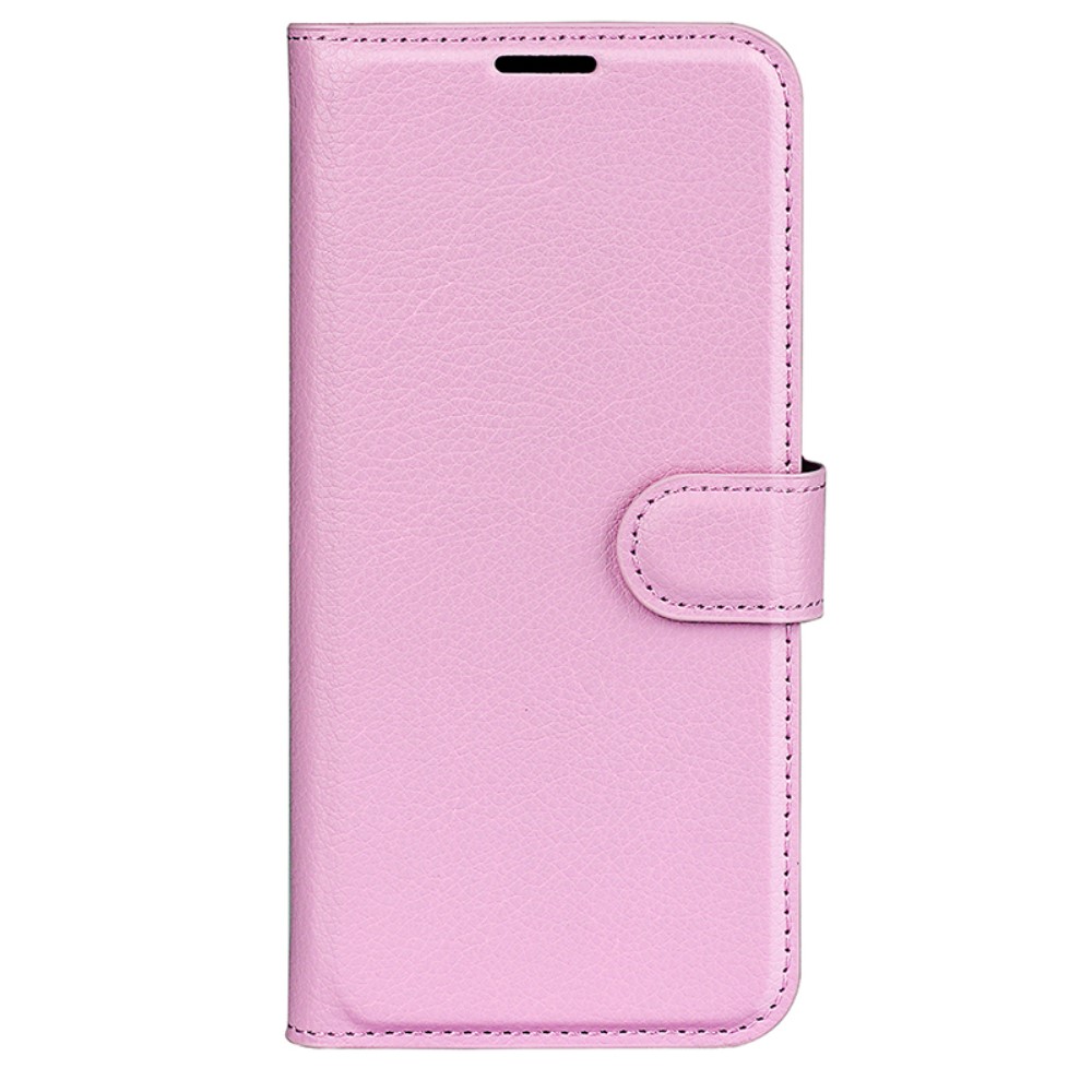 Samsung Galaxy S24 Ultra Fodral Läder Litchi Ljus Rosa