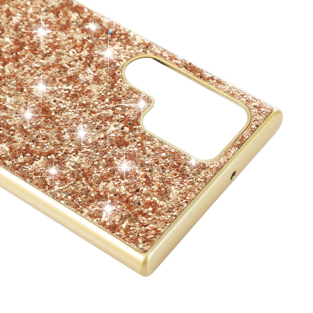 Galaxy S24 Ultra Skal Sparkling Glitter Guld