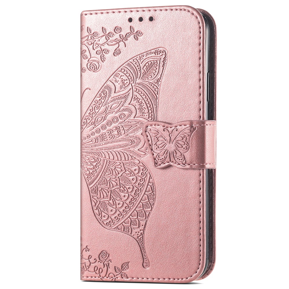 Samsung Galaxy S24 Ultra Fodral Big Butterfly Roséguld