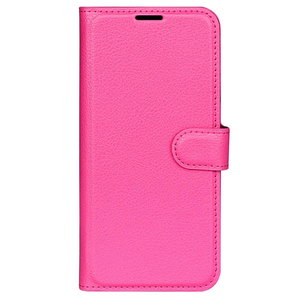 Samsung Galaxy A35 5G Fodral Läder Litchi Rosa