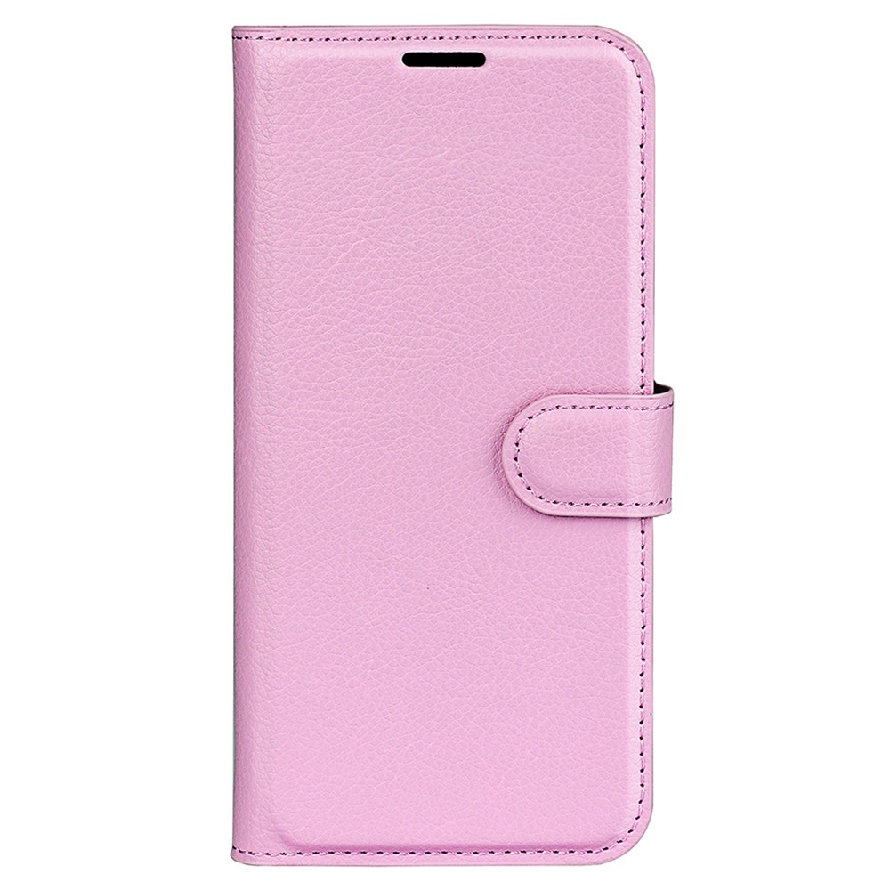 Xiaomi Redmi 13C 4G Fodral Litchi Lder Ljus Rosa