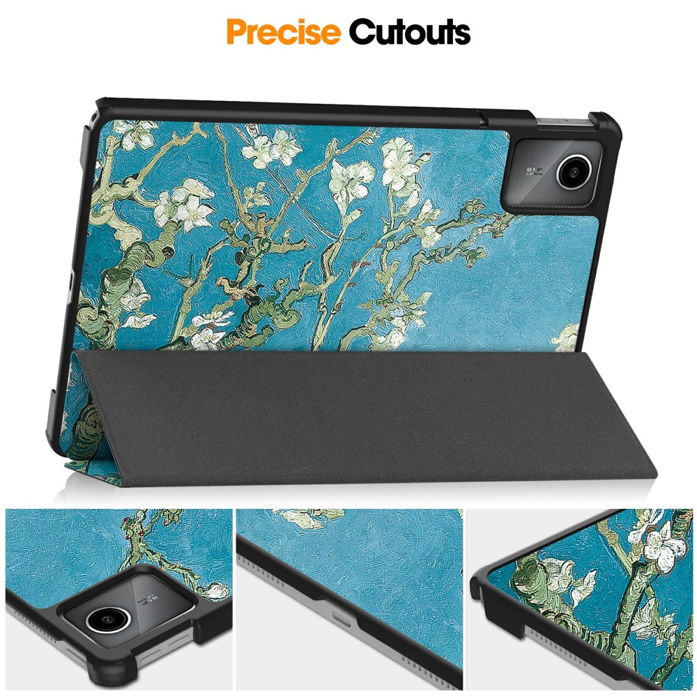 Lenovo Tab M11 Fodral Tri-Fold Lder Peach Blossom