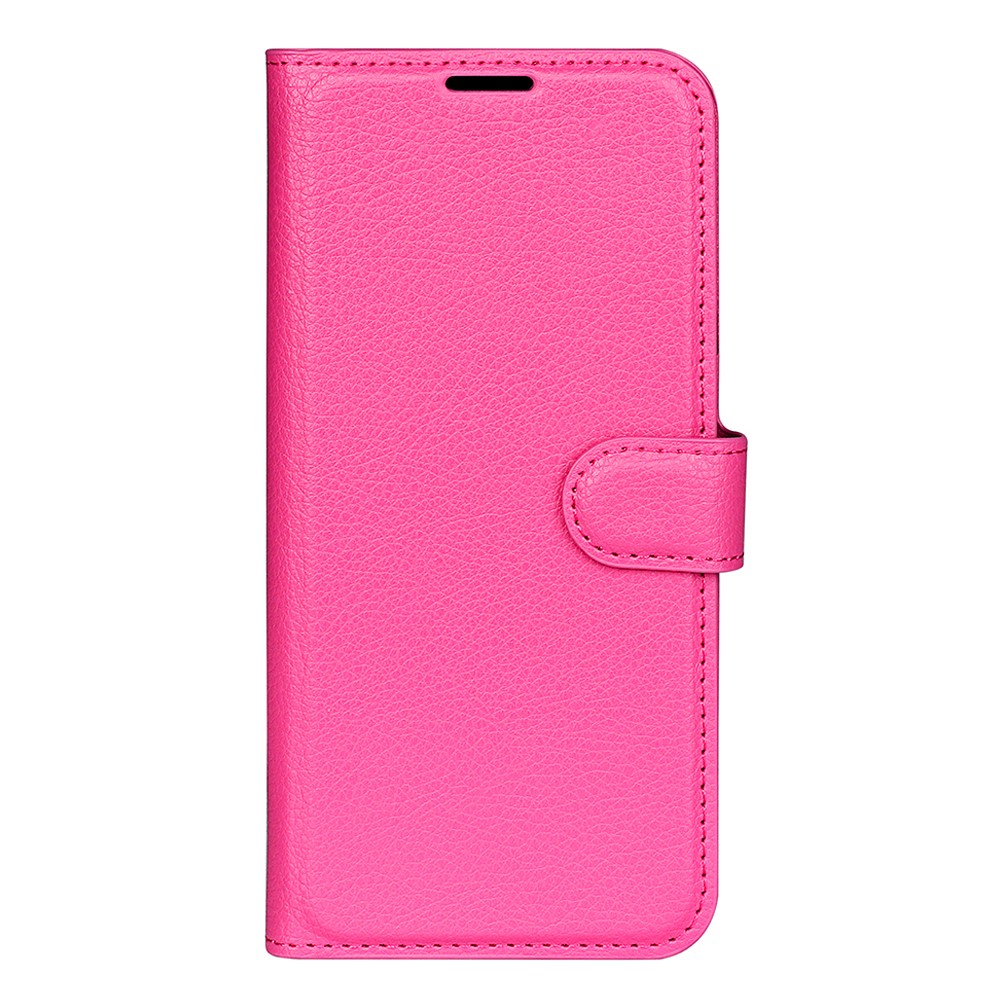 Samsung Galaxy A55 5G Fodral Litchi Lder Rosa