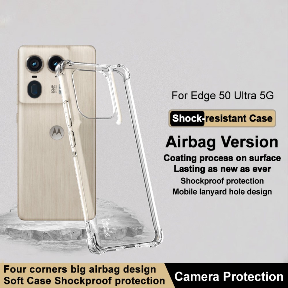 IMAK Motorola Edge 50 Ultra 5G TPU Skal Transparent