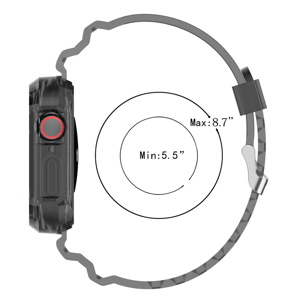 Apple Watch 38/40/41mm Kristall Skal/Armband Transparent