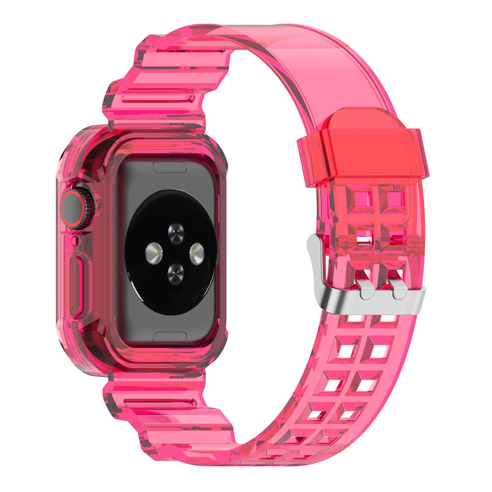Apple Watch 38/40/41mm Kristall Skal/Armband Rosa
