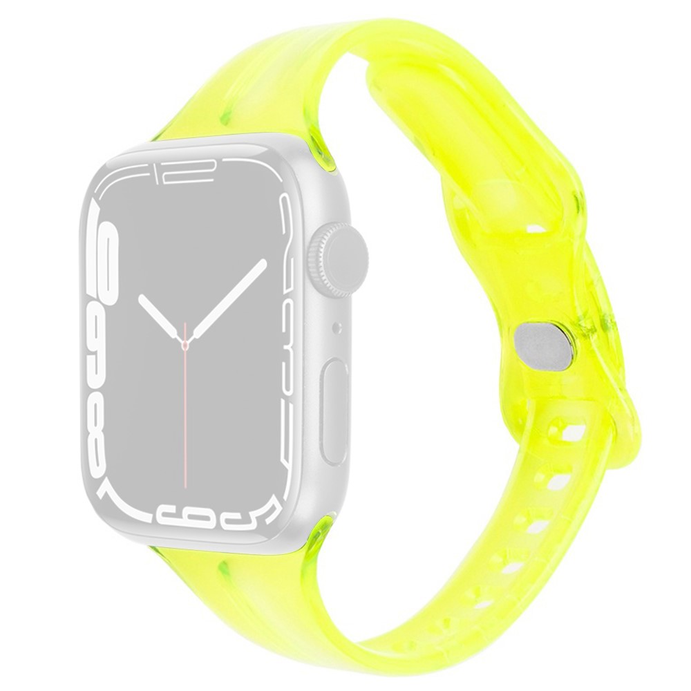 Apple Watch 42/44/45/49mm CrystalFlex TPU Armband Gul