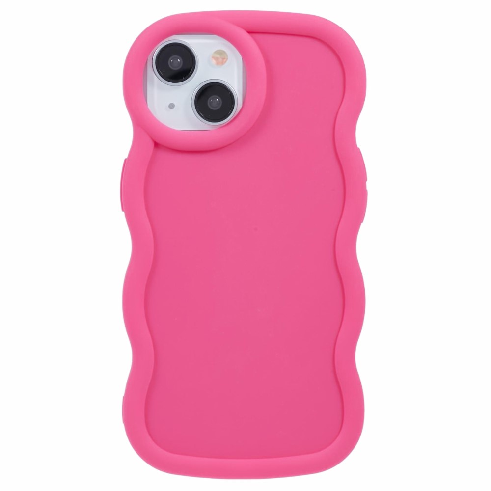 iPhone 15 Mobilskal Wavy Rosa