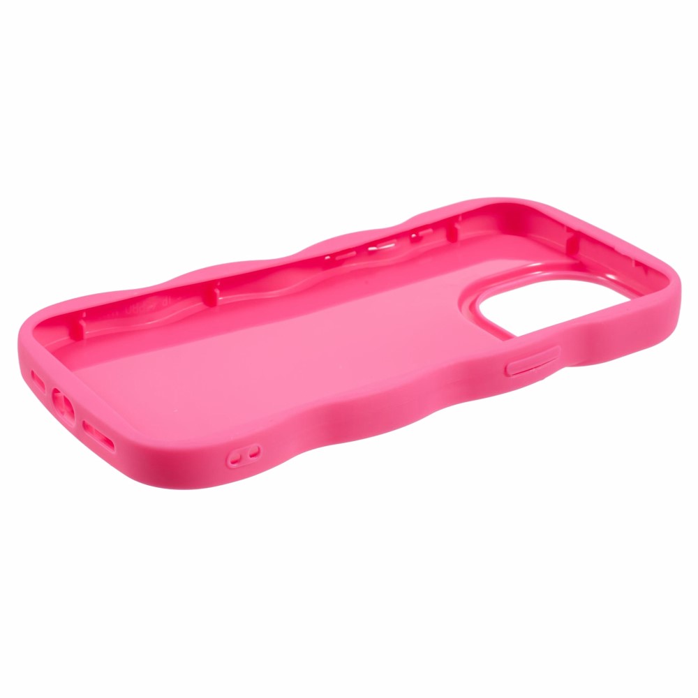 iPhone 15 Pro Mobilskal Wavy Rosa