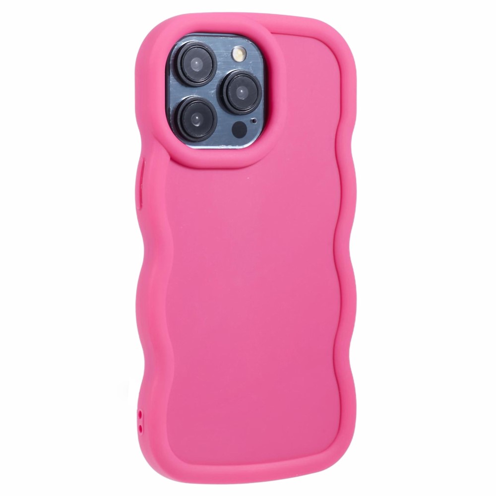 iPhone 13 Pro Max Mobilskal Wavy Rosa