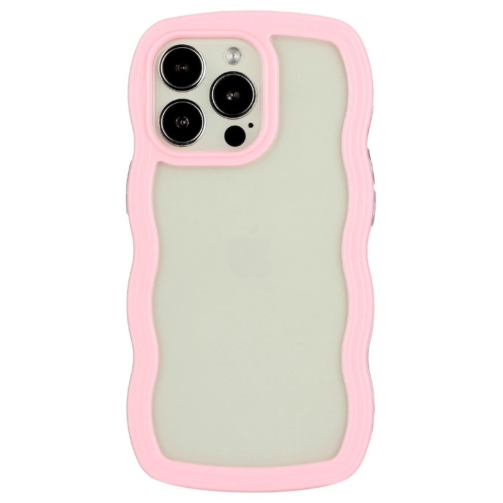 iPhone 14 Pro Max Skal Wavy Hybrid Rosa