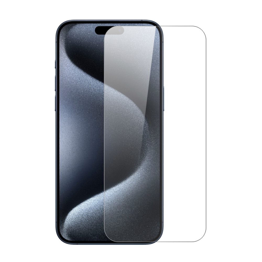 NORTHJO iPhone 15 Pro Skärmskydd 2-PACK Härdat Glas