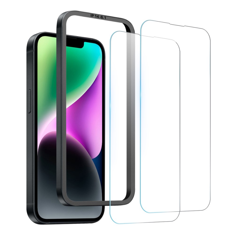 NORTHJO iPhone 14 Skärmskydd 2-PACK Härdat Glas