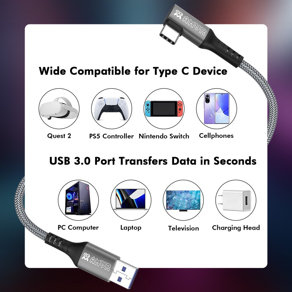 Link Kabel till VR Headset USB-C 5 m Gr