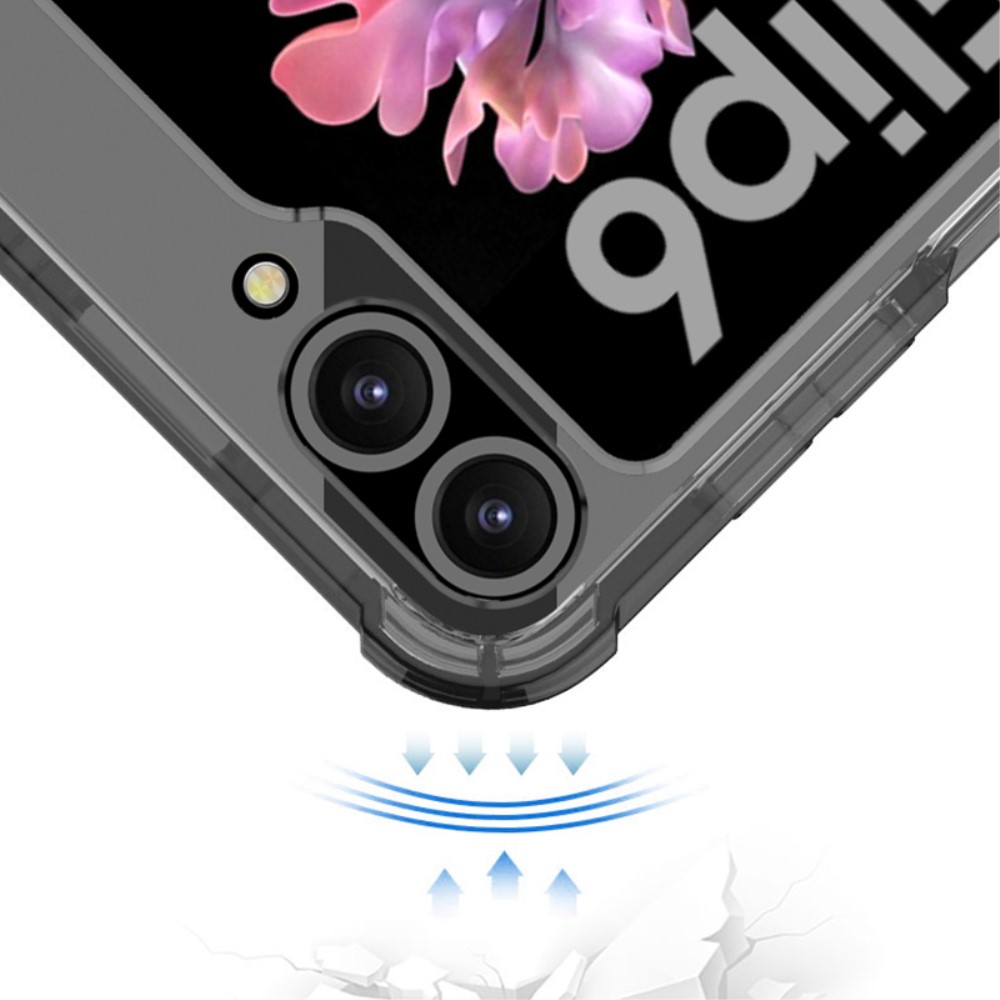 GKK Galaxy Z Flip 6 Skal Med Ringhllare Transparent