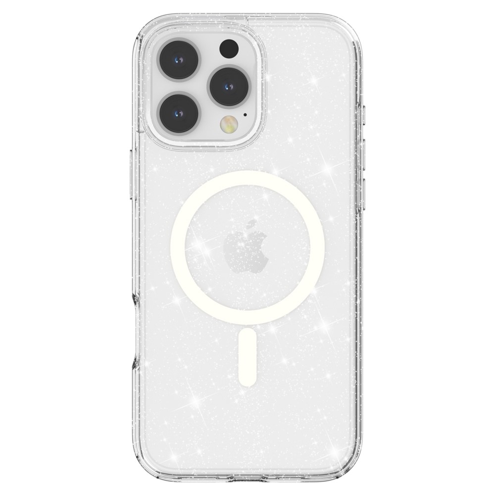 iPhone 16 Pro Skal MagSafe Glitter Transparent