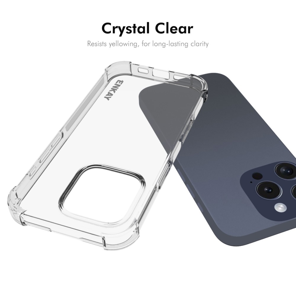 ENKAY iPhone 16 Pro Skal Shockproof Transparent