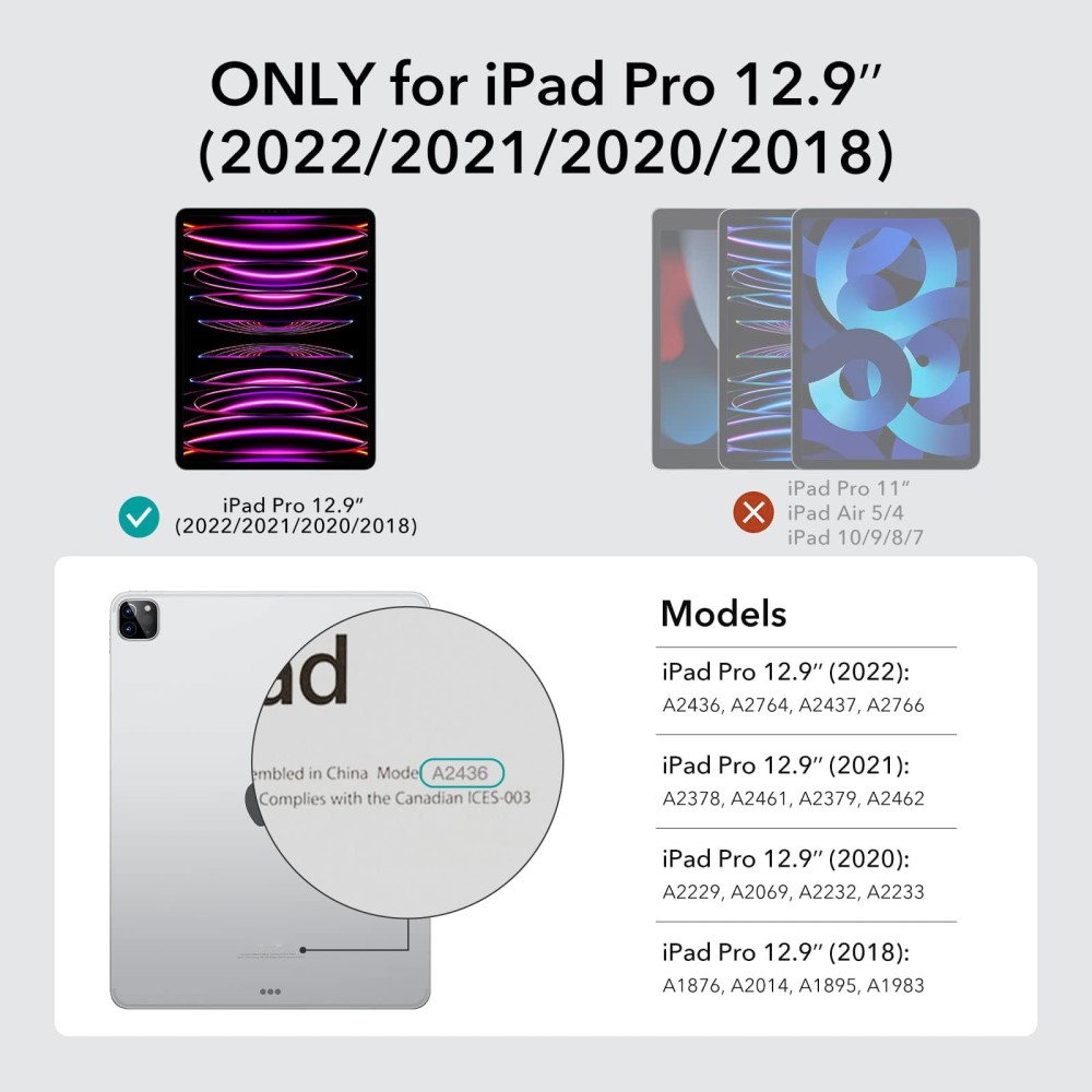 ESR iPad Pro 12.9 2018/2020/2021/2022 2-PACK Skärmskydd Paper Feel