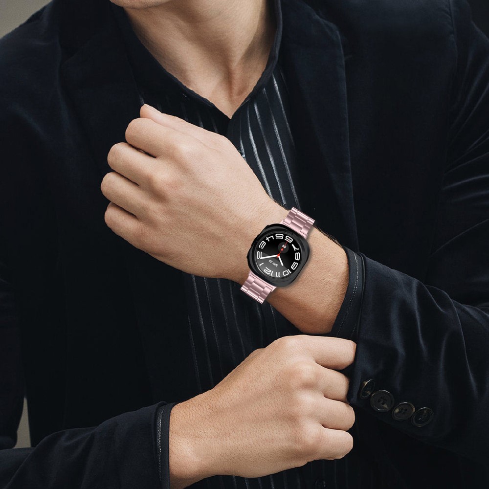 Galaxy Watch Ultra 47 mm Klockarmband Rostfritt Stål Rosa