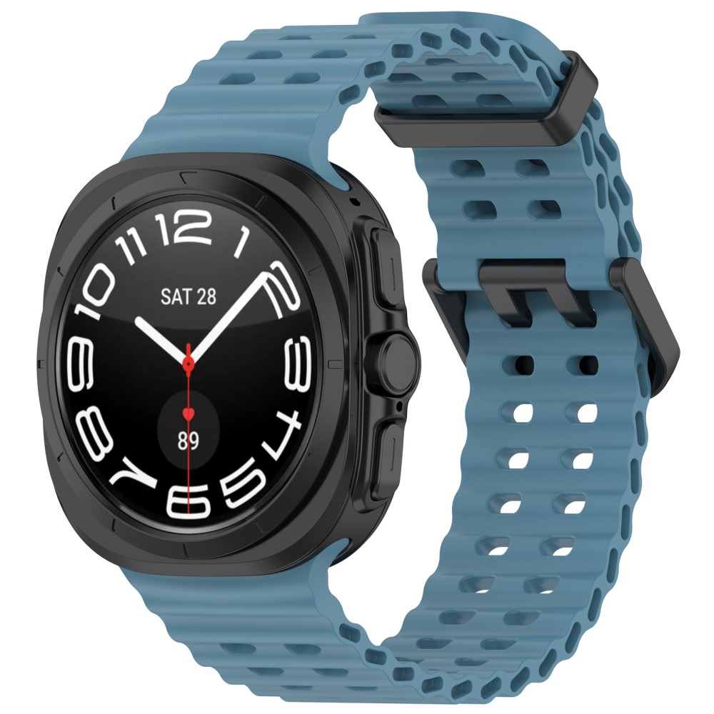 Galaxy Watch Ultra 47 mm Armband Wave Design Blå