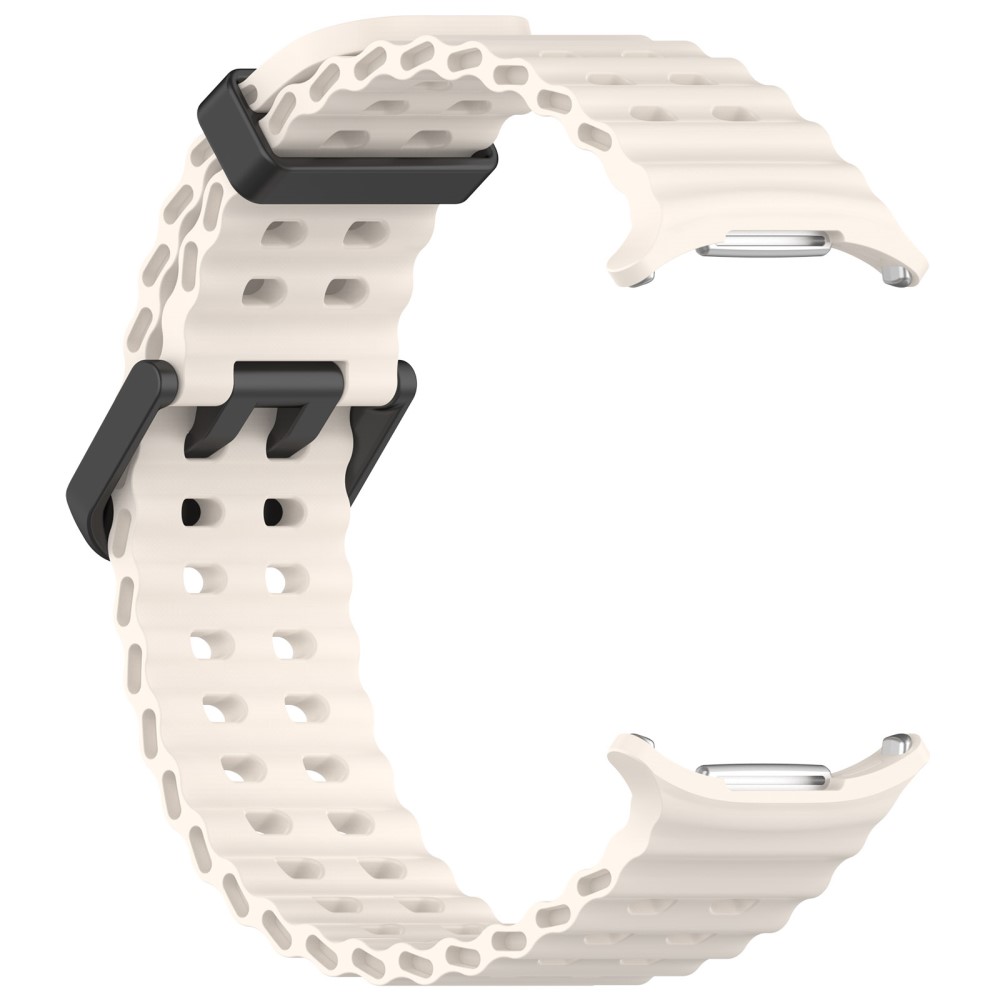 Galaxy Watch Ultra 47 mm Armband Wave Design Off White