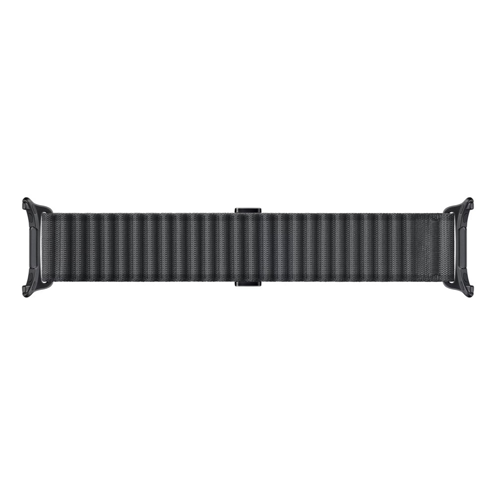 Galaxy Watch Ultra 47 mm Armband Nylon Justerbart Svart