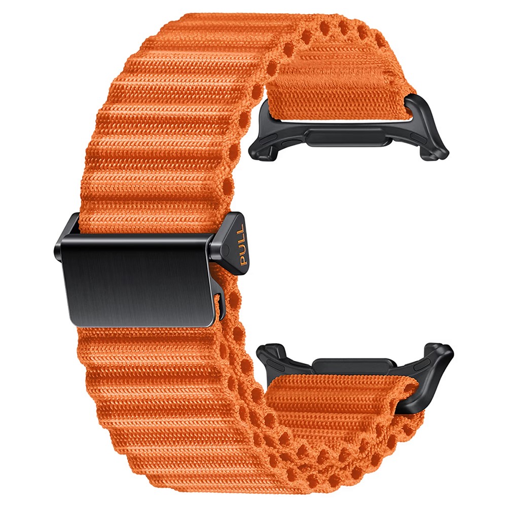 Galaxy Watch Ultra 47 mm Armband Nylon Justerbart Orange