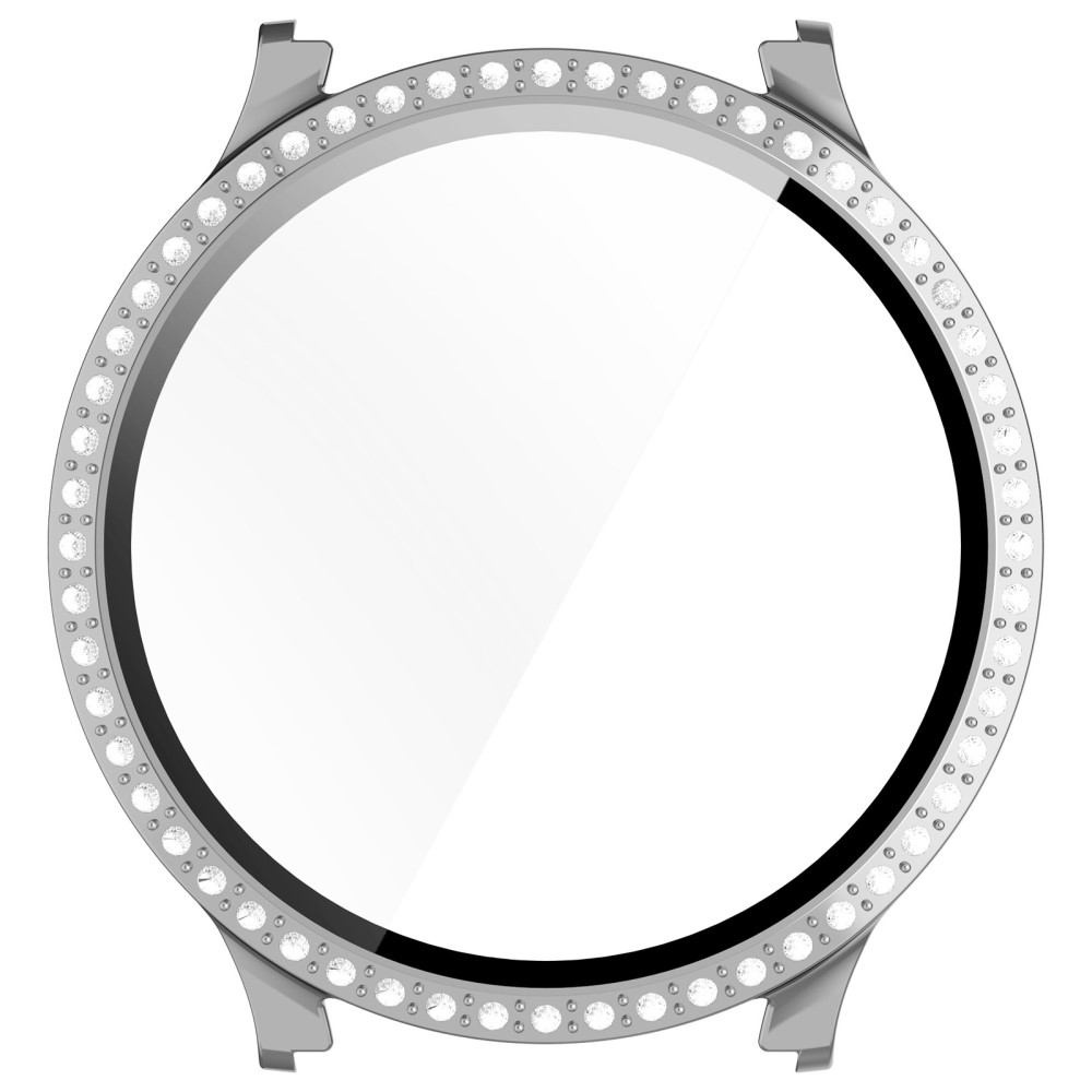 Galaxy Watch 7 44 mm Skal Med Skärmskydd Strass Silver