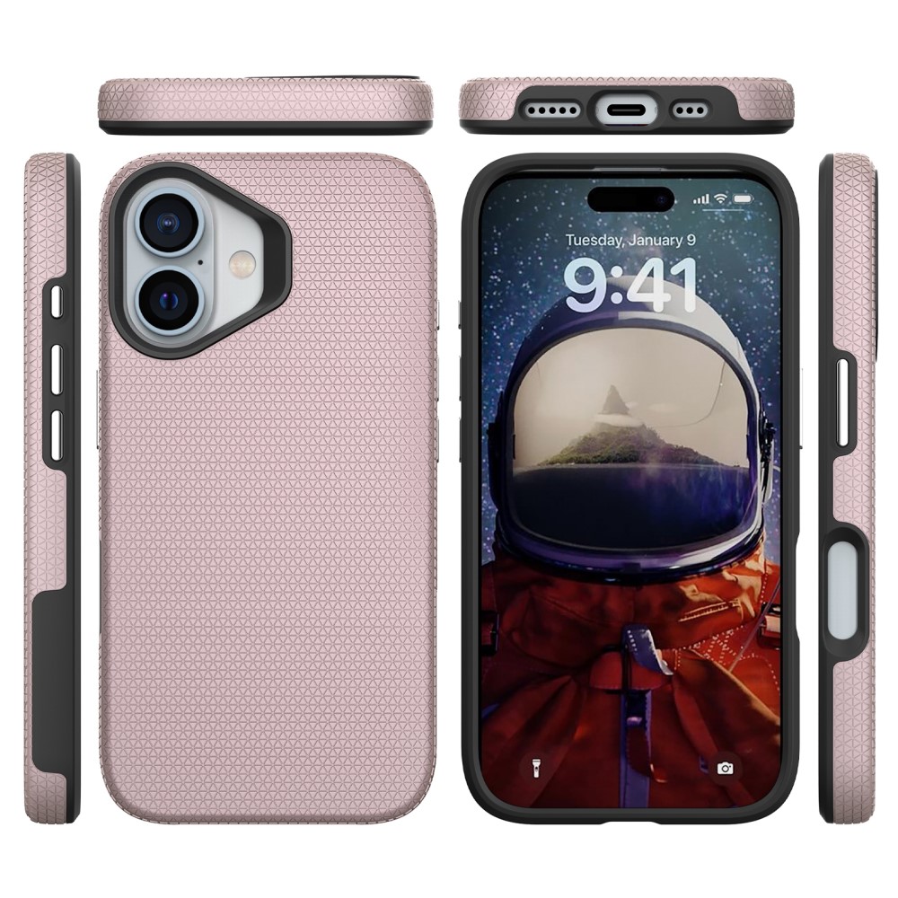 iPhone 16 Plus Skal Xtreme Shockproof Hybrid Roséguld