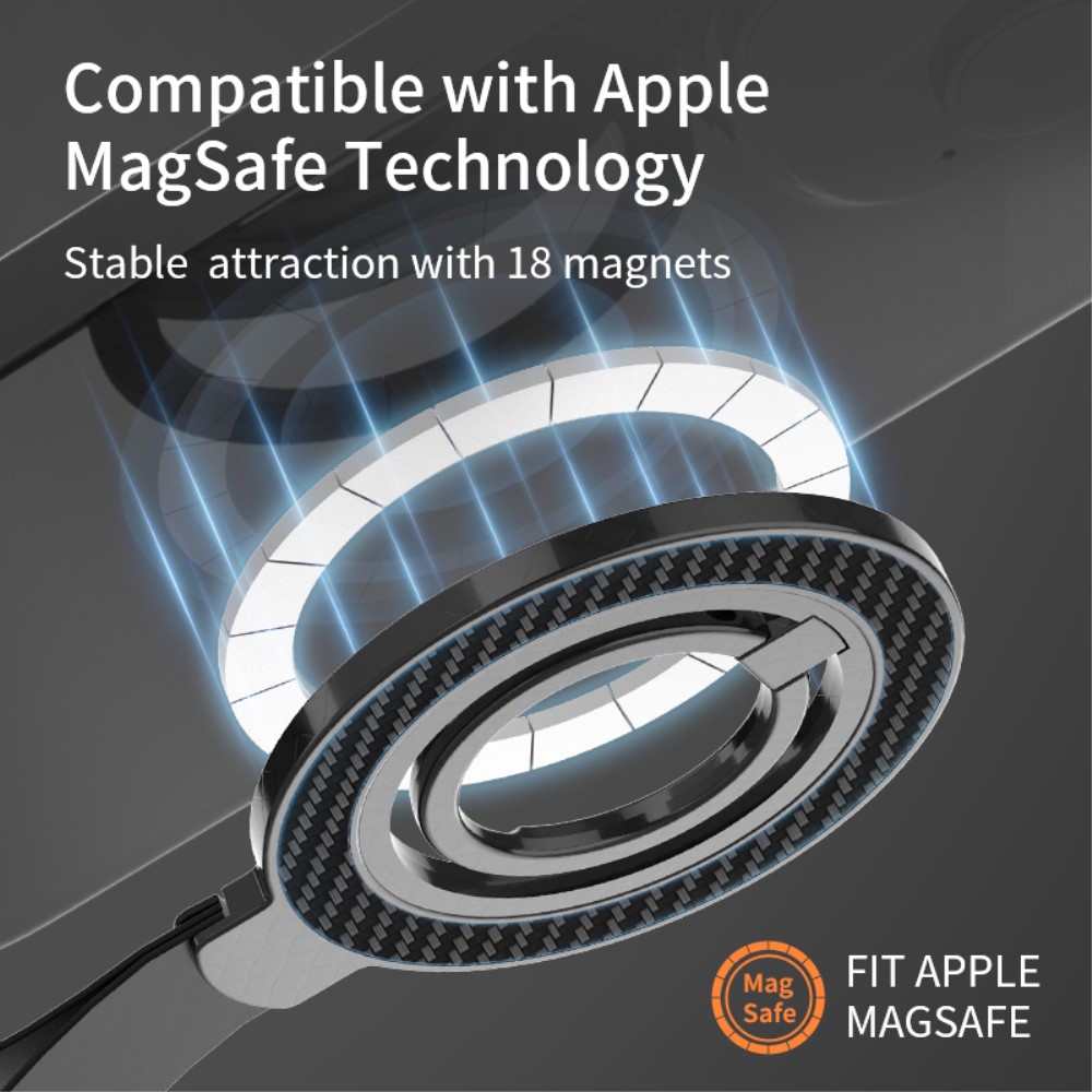 MagSafe Magnetisk Ring Hllare/Stativ Vit