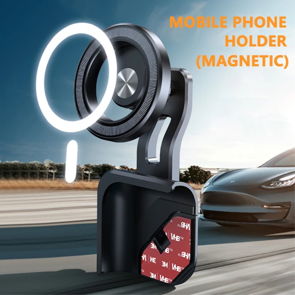 Tesla Model 3/Y Skrm Mobilhllare Magnetisk Gr