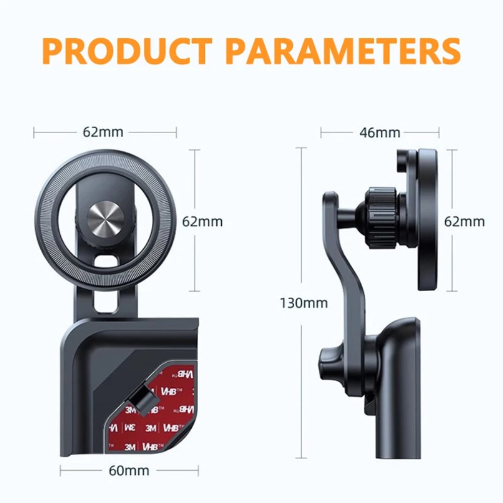 Tesla Model 3/Y Skrm Mobilhllare Magnetisk Gr