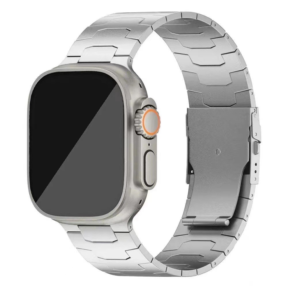 Apple Watch 42/44/45/49 Klockarmband Metall Silver