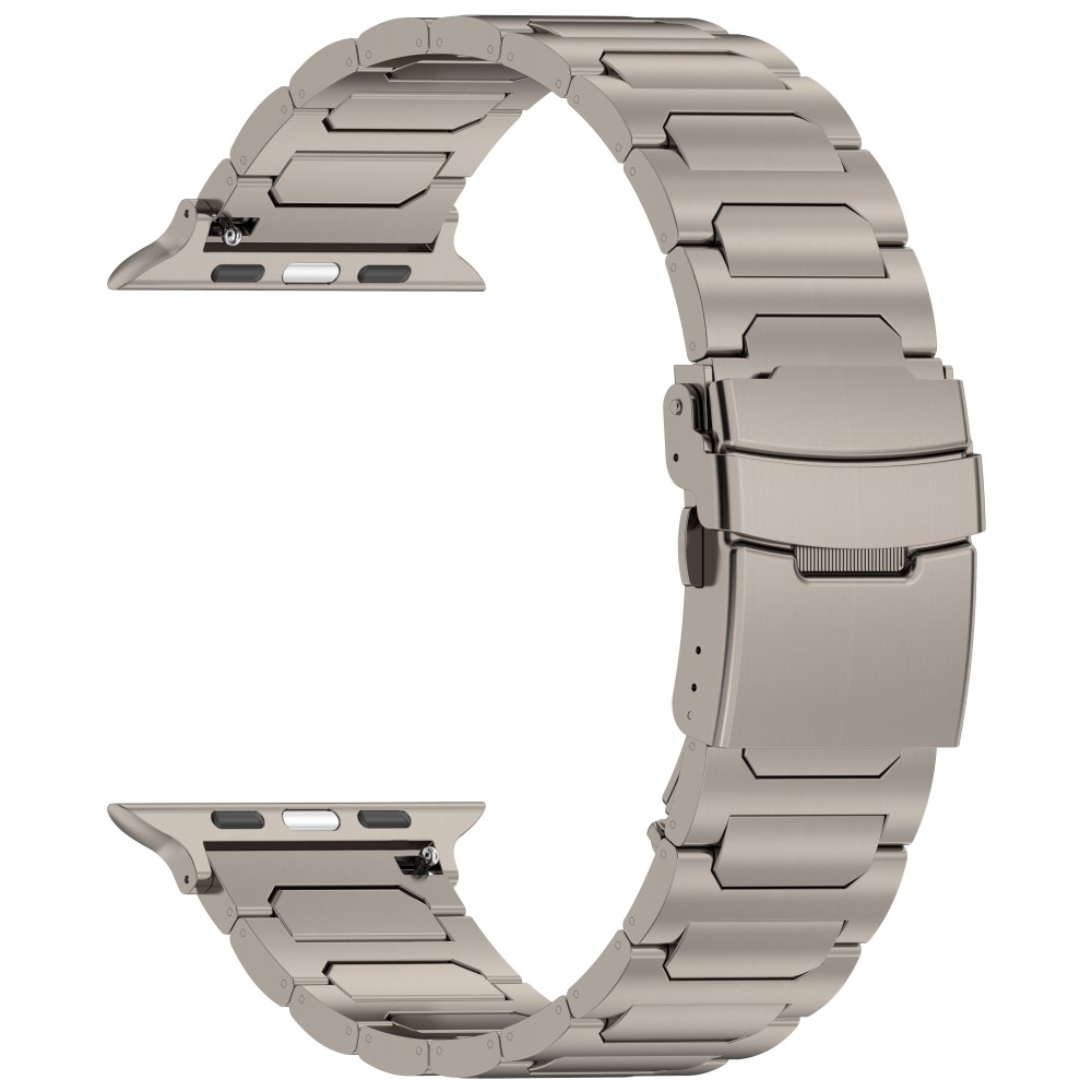 Apple Watch 42/44/45/49 mm Armband Metall Titanium