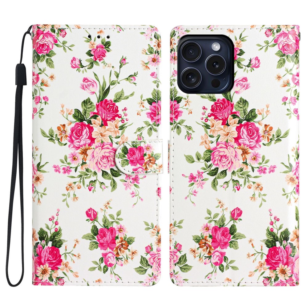 iPhone 16 Pro Max Fodral Med Blommor Tryck