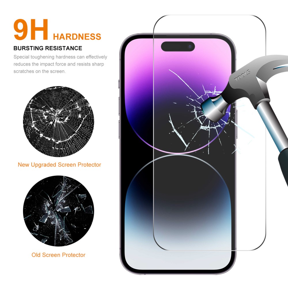 ENKAY iPhone 16 Pro Max Skärmskydd 2-PACK Härdat Glas