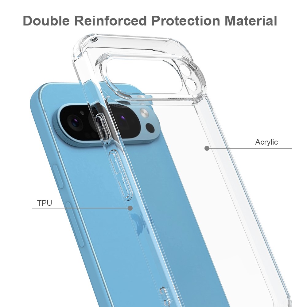 Google Pixel 9 Pro XL Skal Shockproof TPU/Akryl Transparent