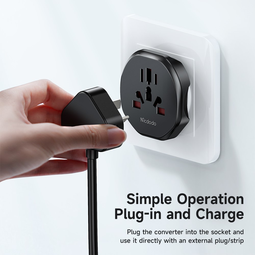 MCDODO Universal Reseadapter EU Plugg UK/EU/US