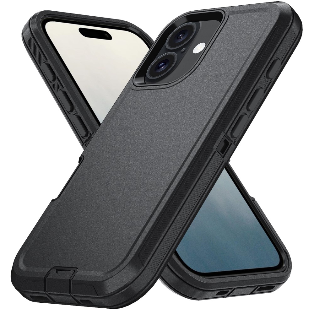 iPhone 16 Skal Extreme Shockproof Hybrid Svart