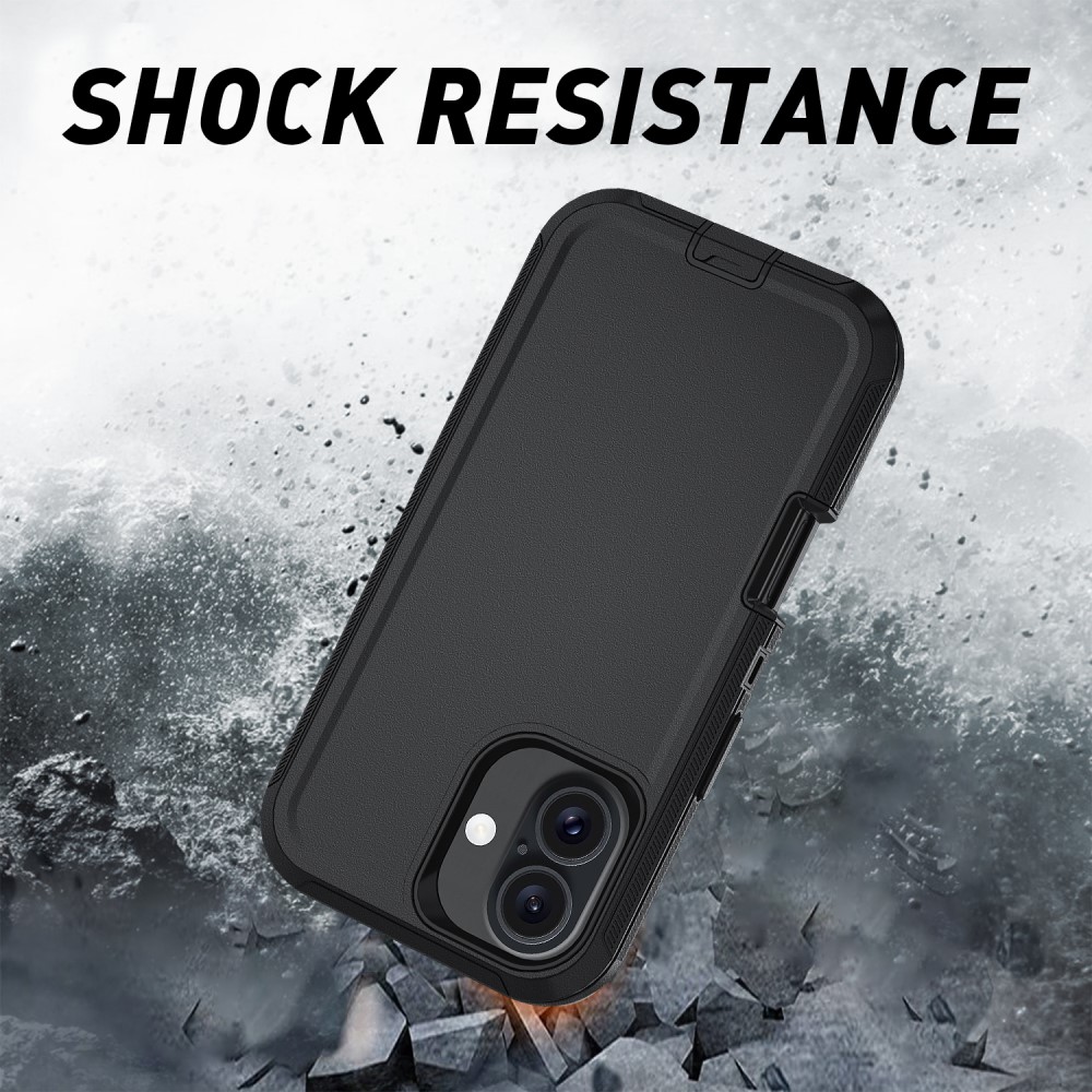 iPhone 16 Skal Extreme Shockproof Hybrid Svart