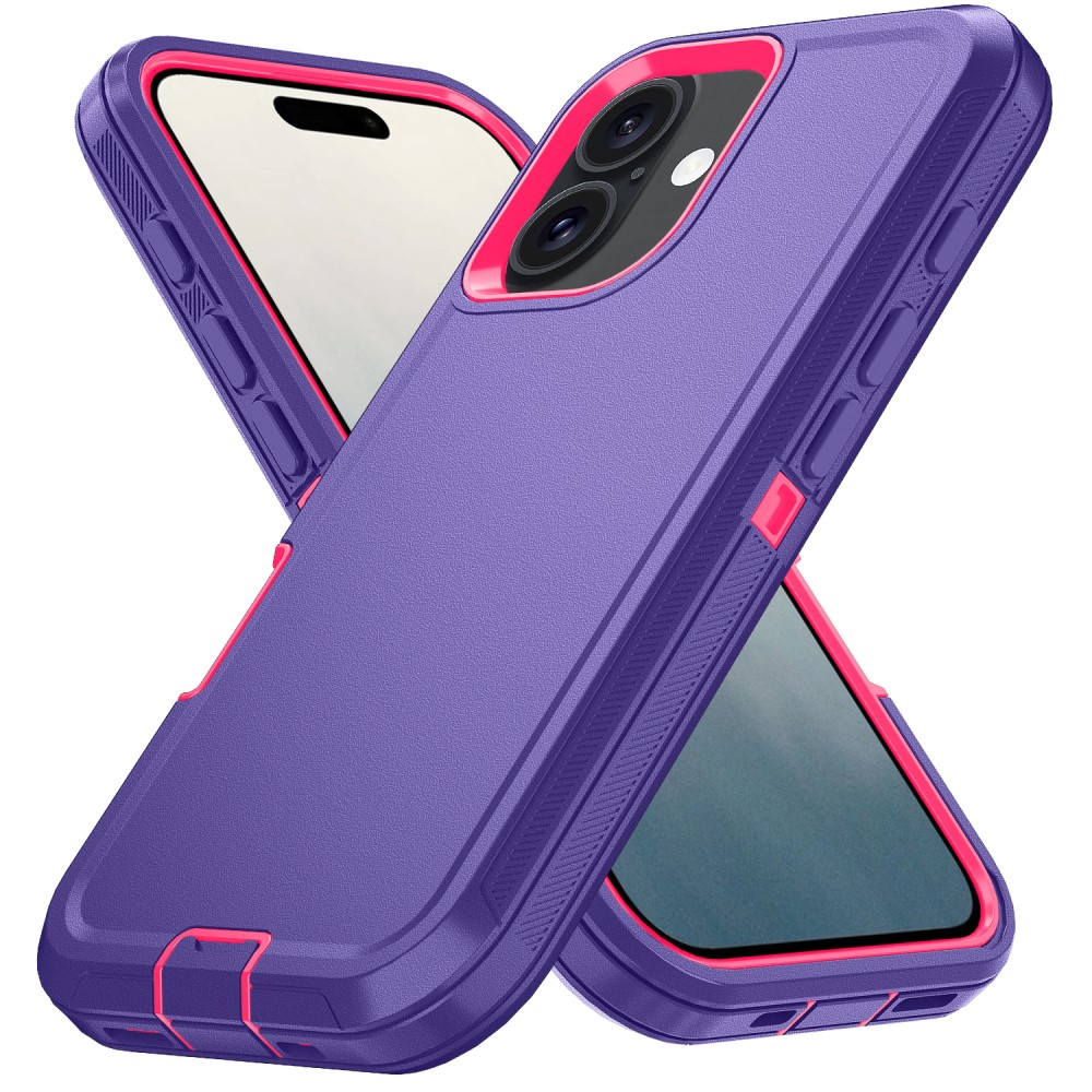 iPhone 16 Skal Extreme Shockproof Hybrid Lila