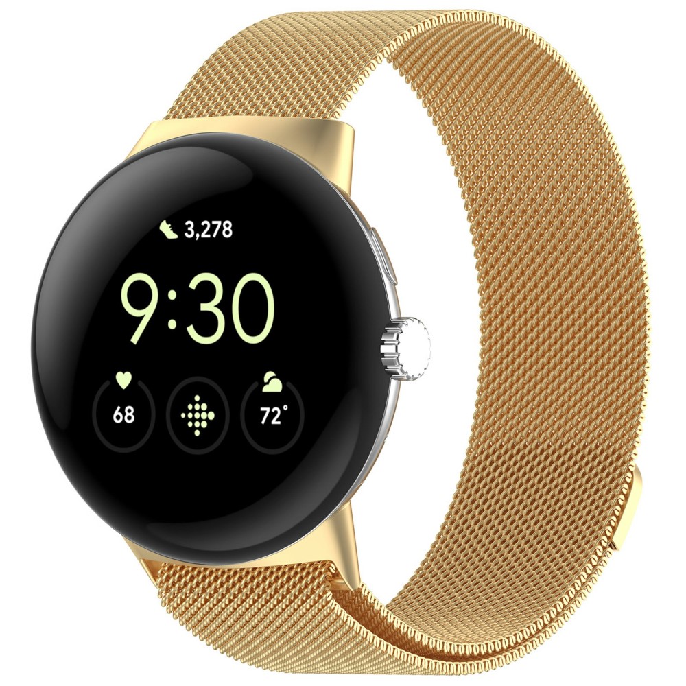 Google Pixel Watch 3 45 mm Armband Milanese Guld