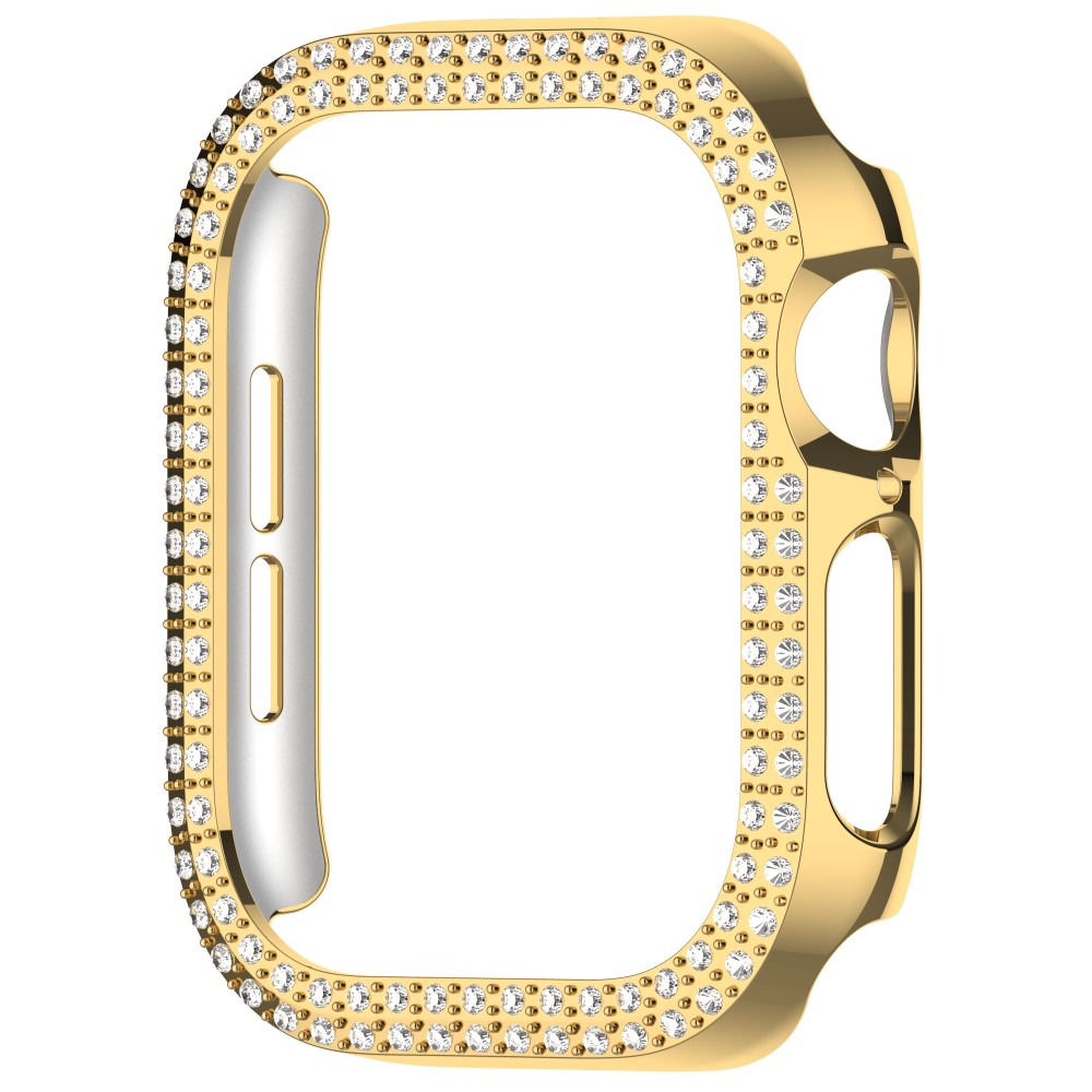 Apple Watch 10 42 mm Skal Rhinestone Guld